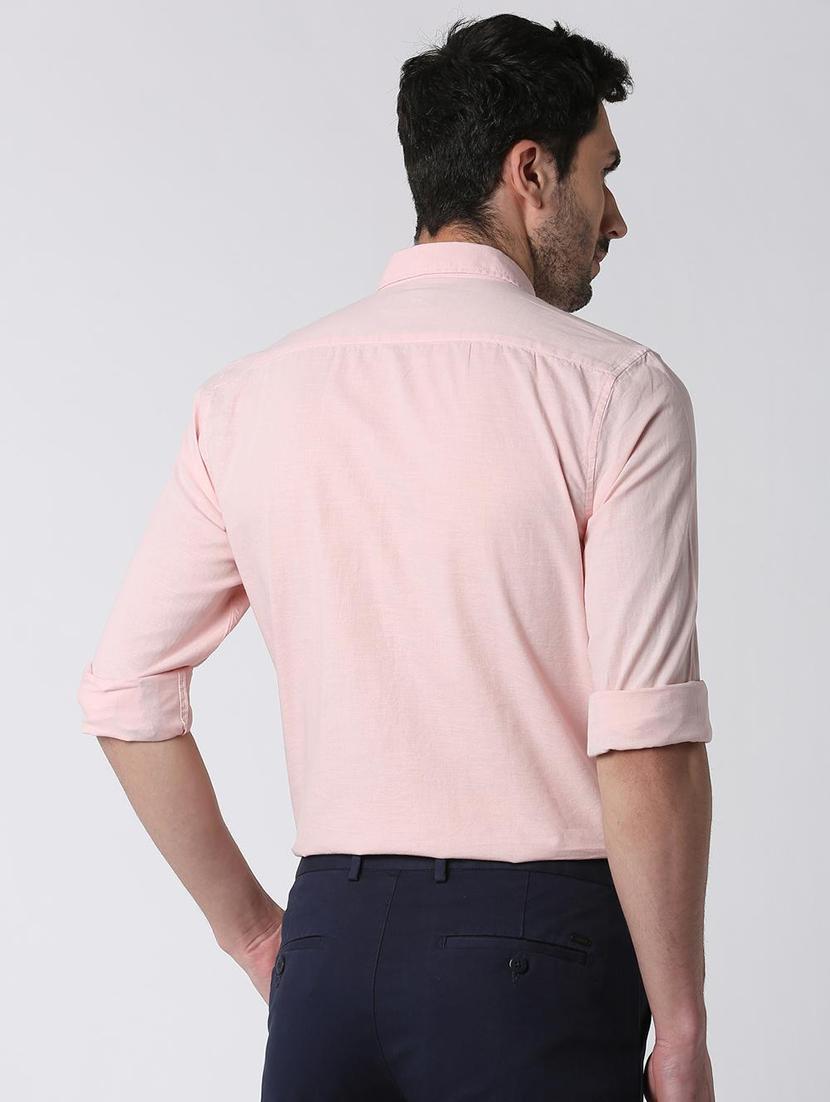 pink solid formal shirt - 15943396 - Zoom Image - 3