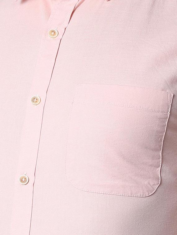 pink solid formal shirt - 15943396 - Zoom Image - 5