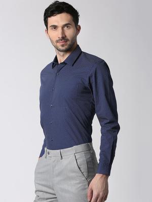 blue cotton formal shirt - 15943397 - Standard Image - 2