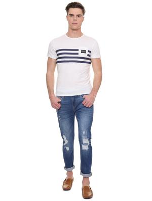 white striped pocket t-shirt - 15943536 - Standard Image - 3