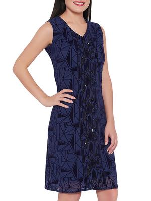 geometric sequined sheath dress - 15943592 - Standard Image - 2