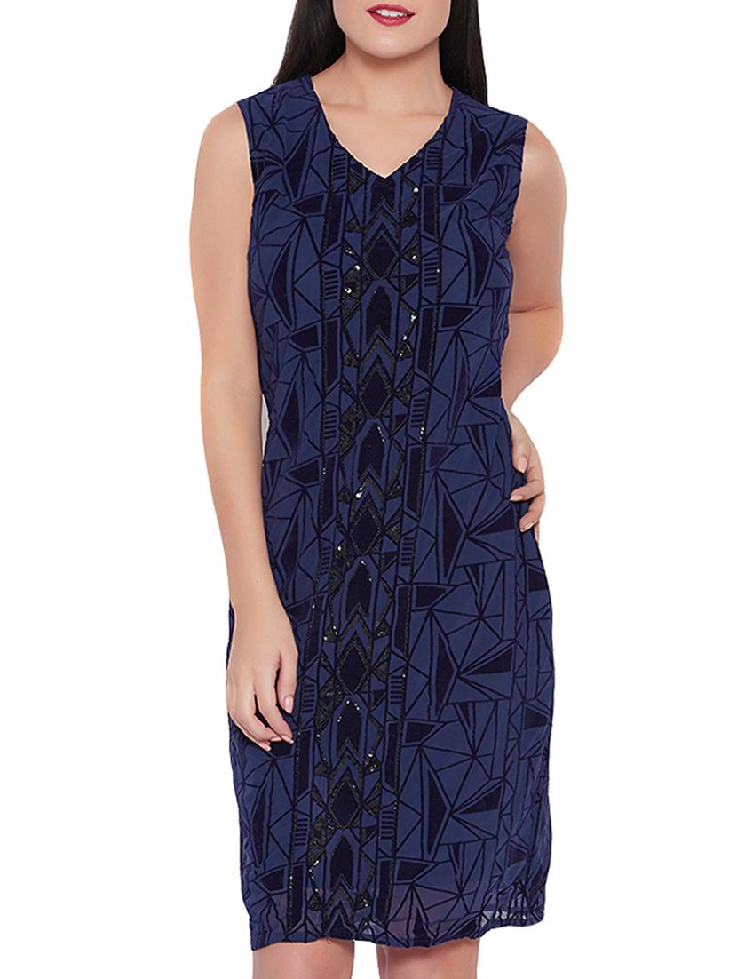geometric sequined sheath dress - 15943592 - Zoom Image - 1