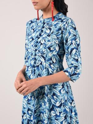 printed asymmetric kurta - 15943717 - Standard Image - 5