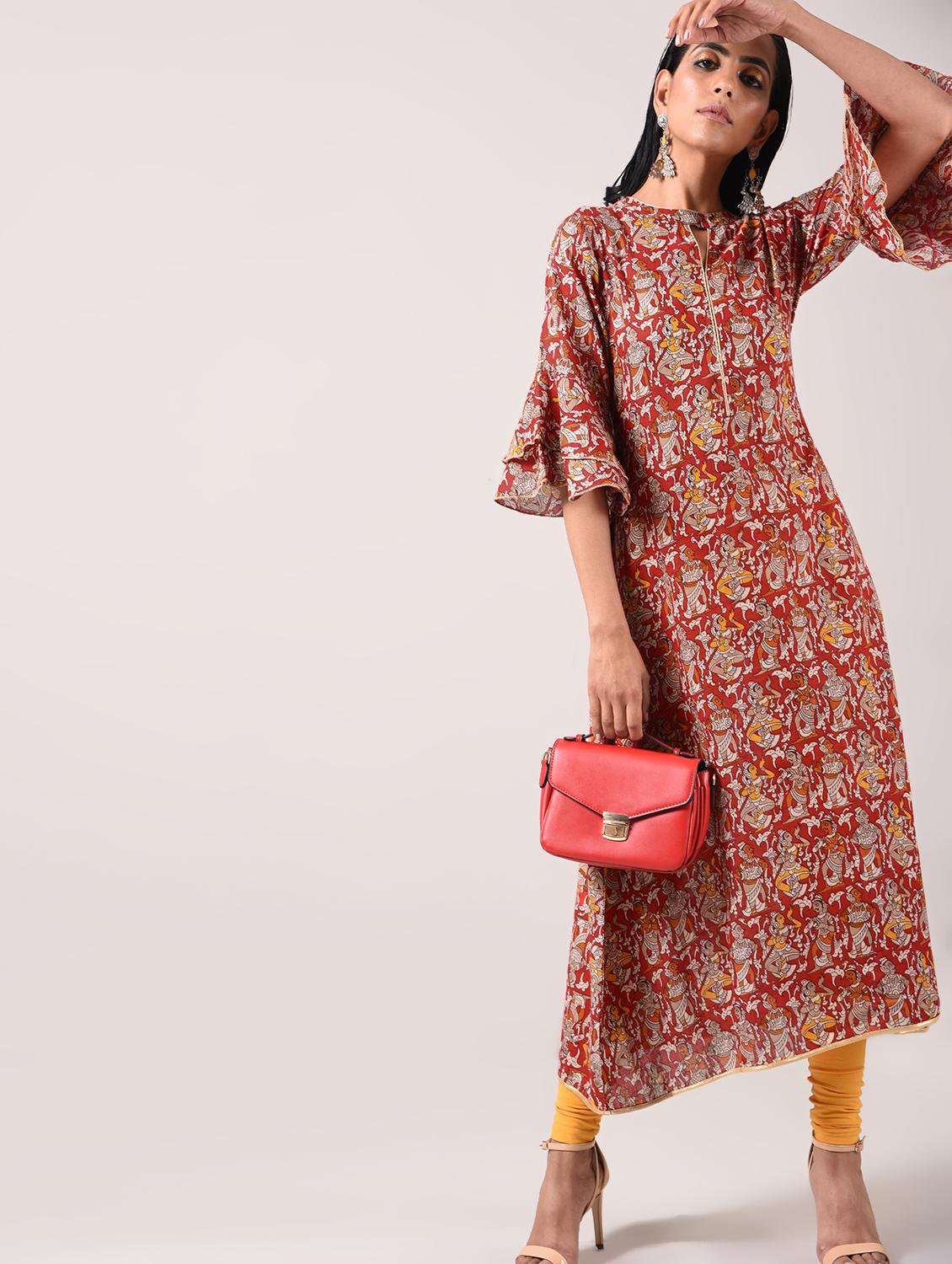 straight printed kurta - 15943719 - Zoom Image - 1
