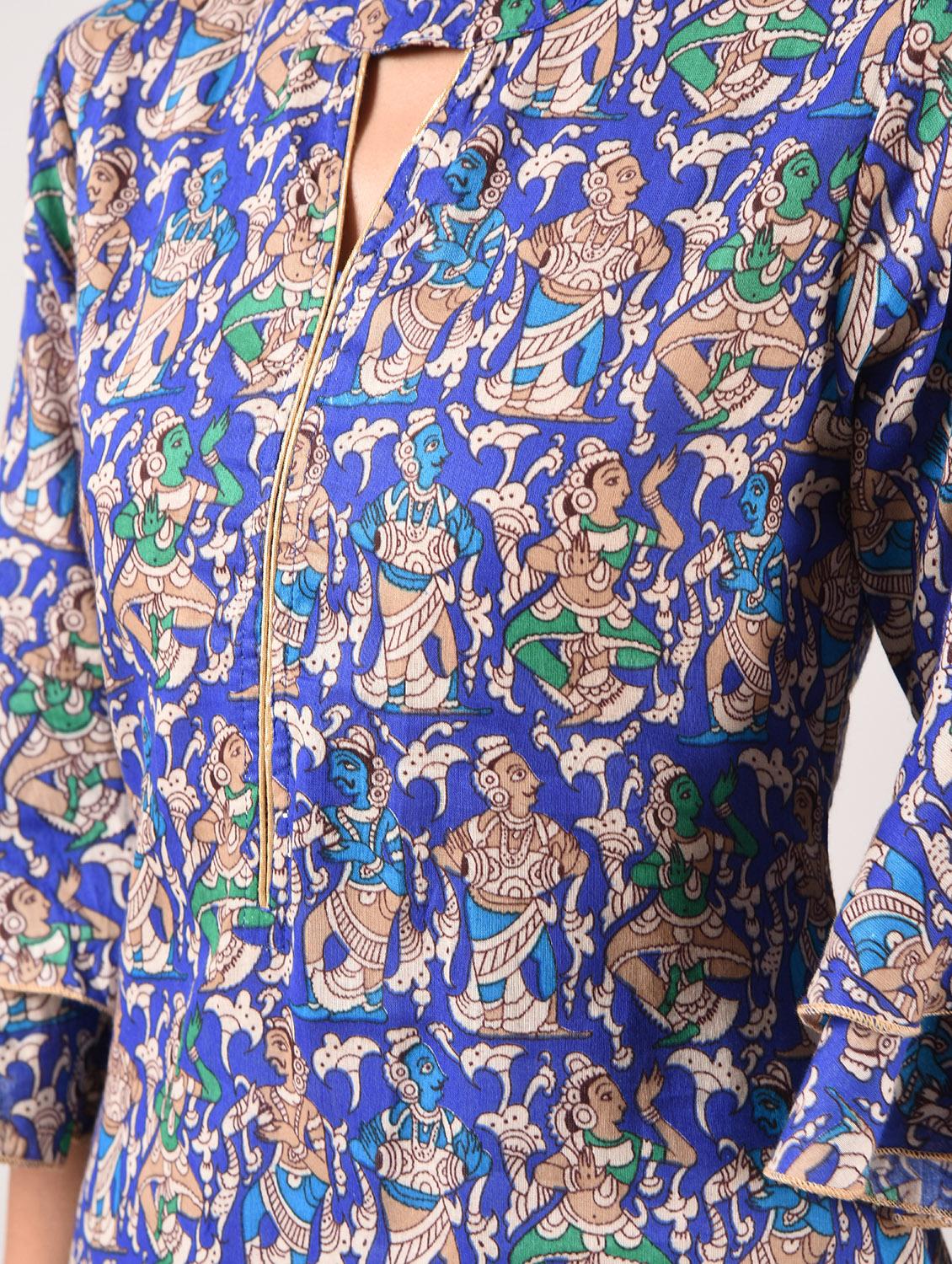 a-line printed kurta - 15943721 - Zoom Image - 6