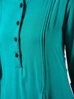 solid a-line kurta - 15943725 - Standard Image - 6
