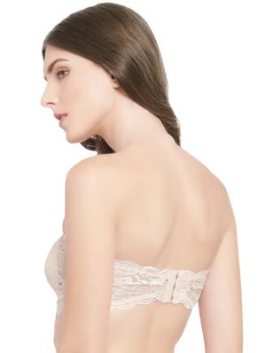 lightly padded laced tube bra - 15943899 - Standard Image - 3