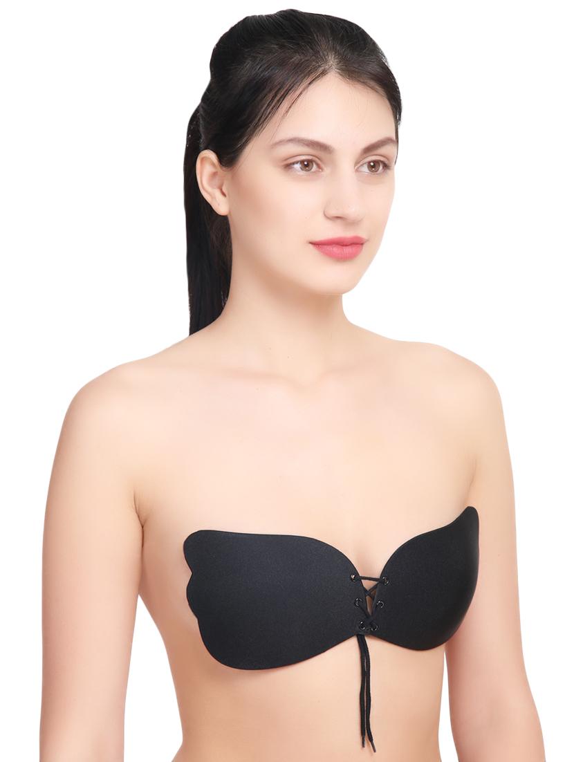 lace up detail stick on bra - 15943904 - Zoom Image - 2