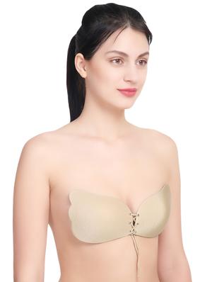lace up detail stick on bra - 15943905 - Standard Image - 2