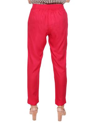 elasticated waist flat front trouser - 15944469 - Standard Image - 3