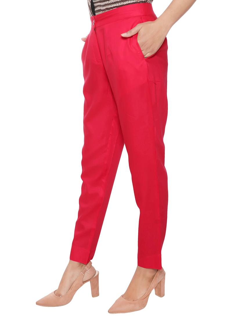 elasticated waist flat front trouser - 15944469 - Zoom Image - 2
