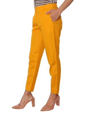 elasticated waist flat front trouser - 15944472 - Standard Image - 2
