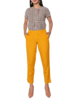 elasticated waist flat front trouser - 15944472 - Standard Image - 4