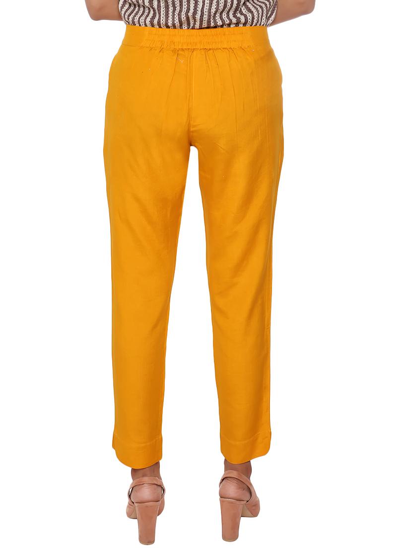 elasticated waist flat front trouser - 15944472 - Zoom Image - 3