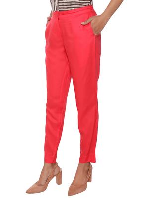 elasticated waist flat front trouser - 15944474 - Standard Image - 2