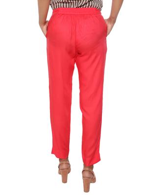 elasticated waist flat front trouser - 15944474 - Standard Image - 3