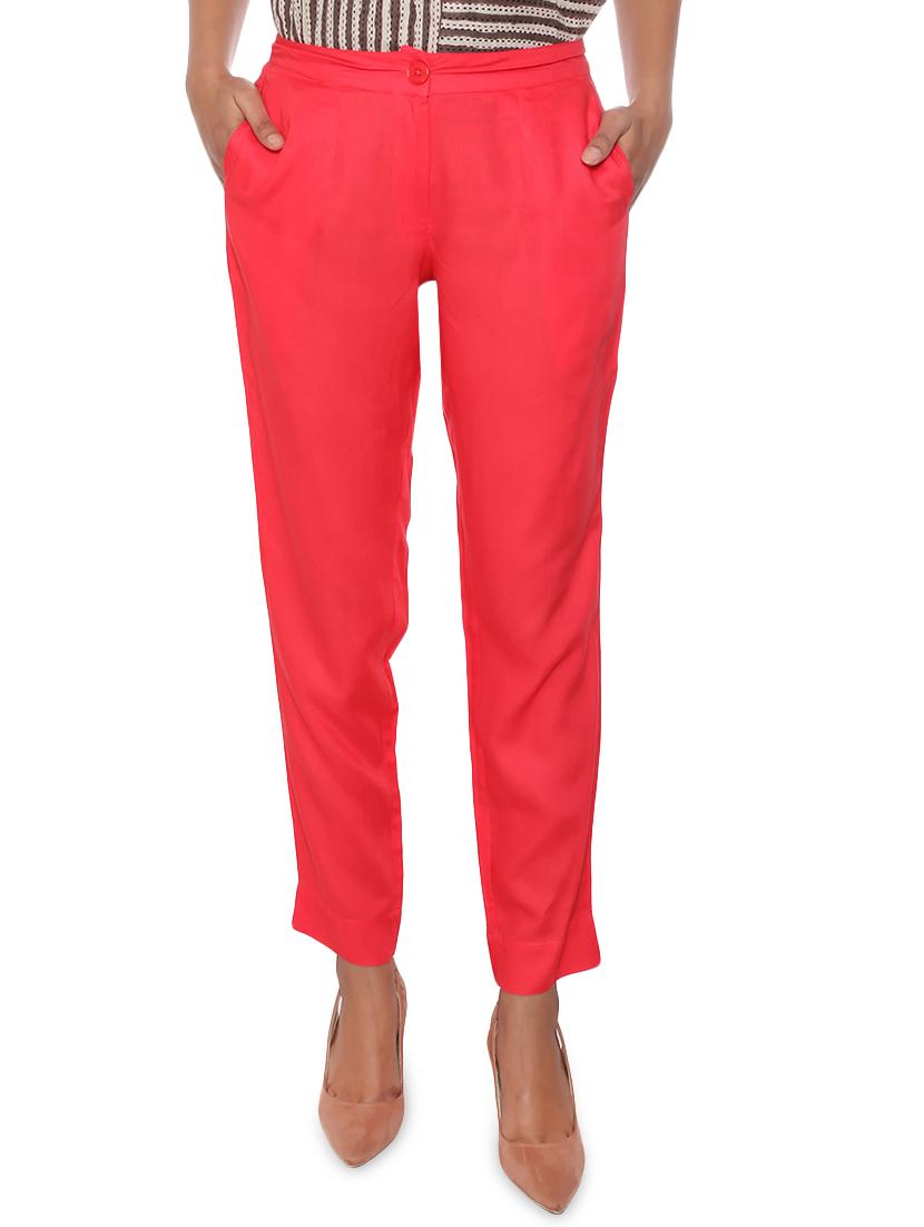 elasticated waist flat front trouser - 15944474 - Zoom Image - 1