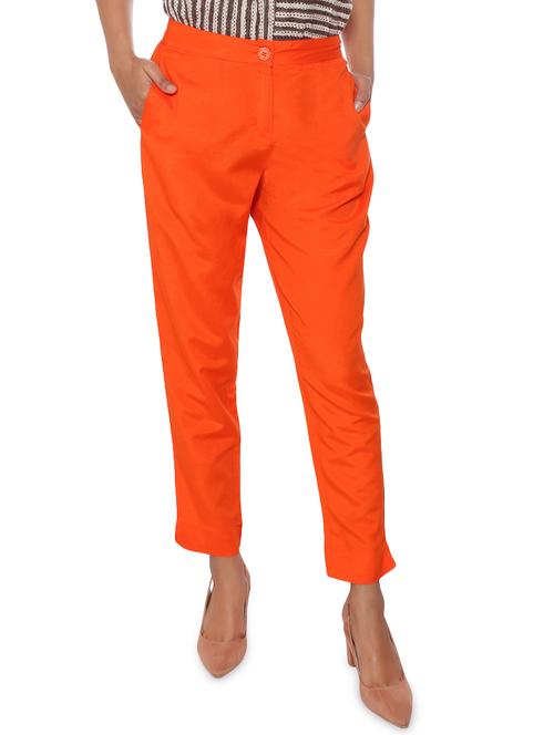 elasticated waist flat front trouser - 15944475 - Standard Image - 1