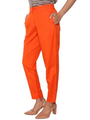 elasticated waist flat front trouser - 15944475 - Standard Image - 2