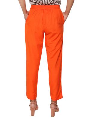 elasticated waist flat front trouser - 15944475 - Standard Image - 3