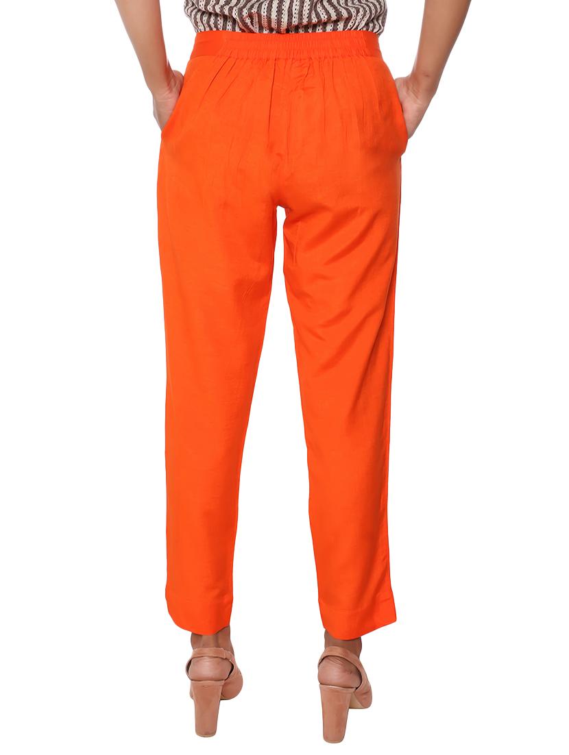 elasticated waist flat front trouser - 15944475 - Zoom Image - 3