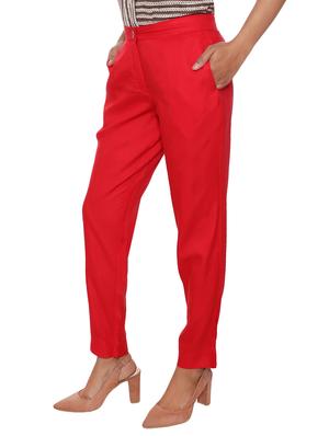 elasticated waist flat front trouser - 15944476 - Standard Image - 2
