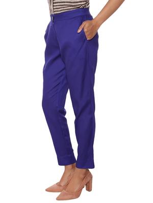 elasticated waist flat front trouser - 15944477 - Standard Image - 2