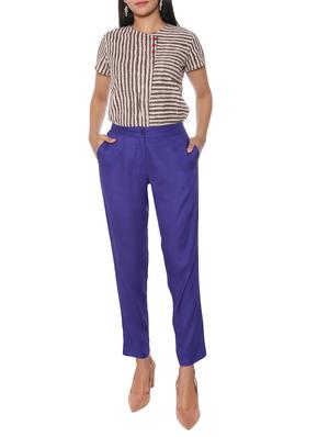 elasticated waist flat front trouser - 15944477 - Standard Image - 4