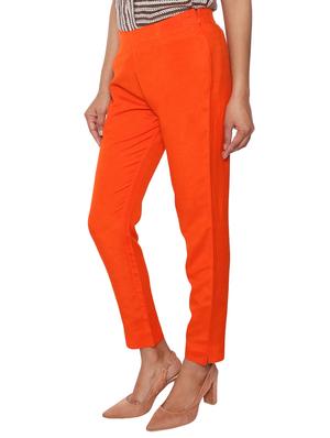 elasticated waist flat front trouser - 15944478 - Standard Image - 2