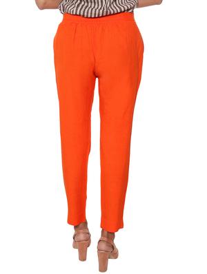 elasticated waist flat front trouser - 15944478 - Standard Image - 3