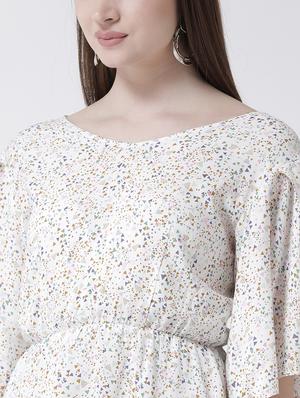 flutter sleeved a-line dress - 15944598 - Standard Image - 5