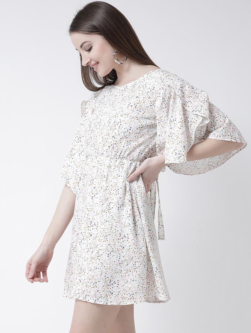 flutter sleeved a-line dress - 15944598 - Zoom Image - 2
