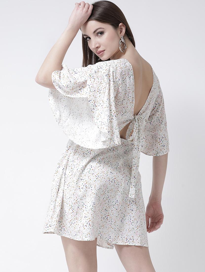 flutter sleeved a-line dress - 15944598 - Zoom Image - 3