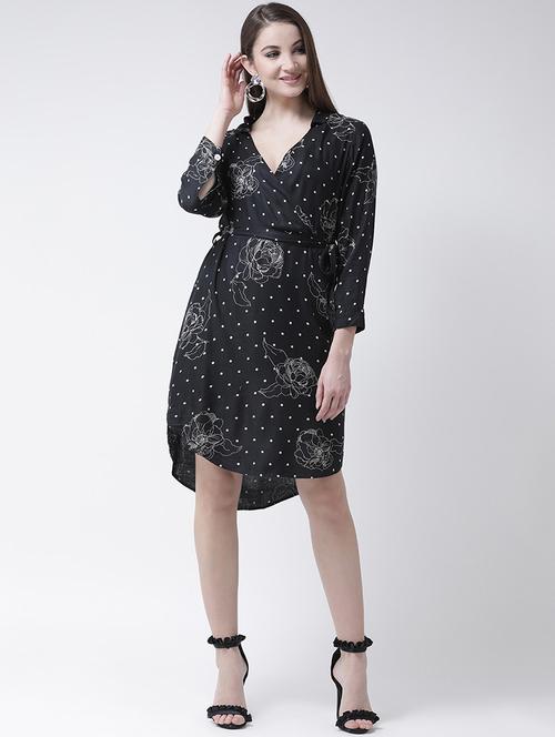 floral polka dots high low dress - 15944599 - Standard Image - 1