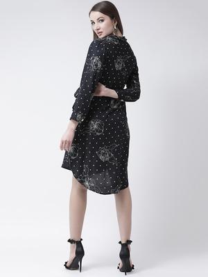 floral polka dots high low dress - 15944599 - Standard Image - 3