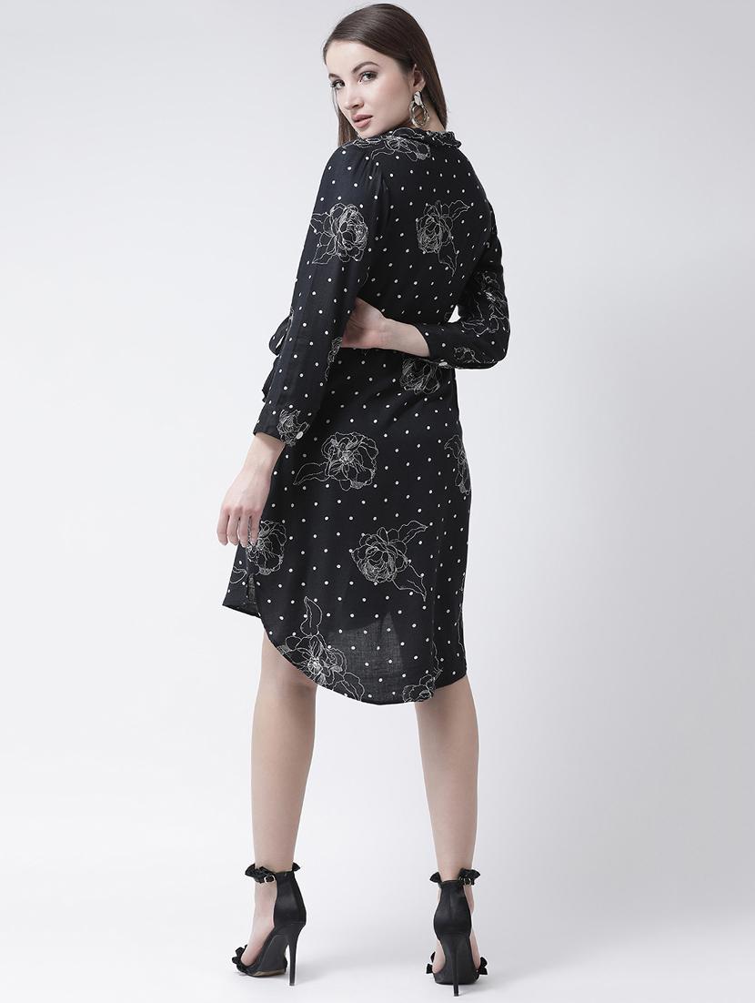floral polka dots high low dress - 15944599 - Zoom Image - 3