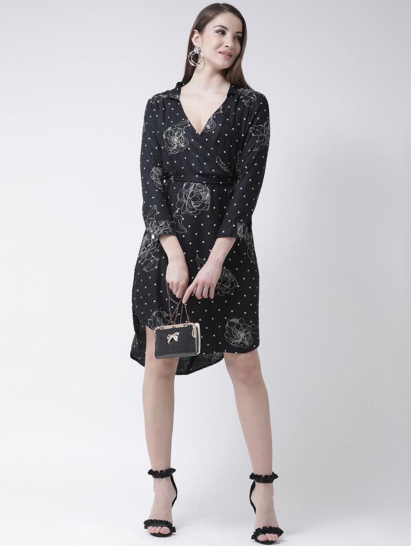 floral polka dots high low dress - 15944599 - Zoom Image - 5
