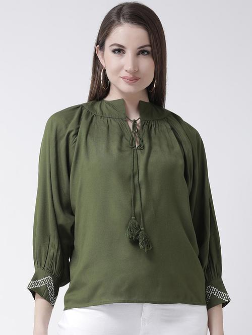 tie up gathered top - 15944604 - Standard Image - 1
