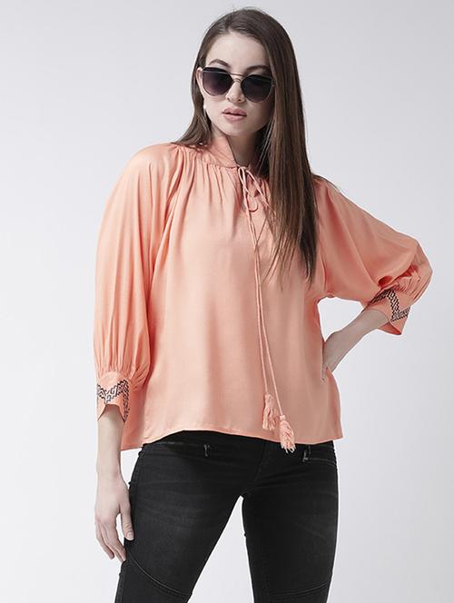 tie up gathered top - 15944605 - Standard Image - 1