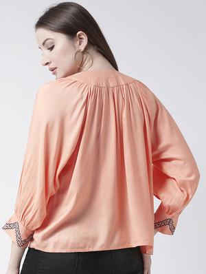 tie up gathered top - 15944605 - Standard Image - 2