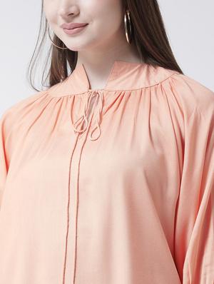 tie up gathered top - 15944605 - Standard Image - 3