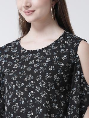 cold shoulder floral top - 15944613 - Standard Image - 5