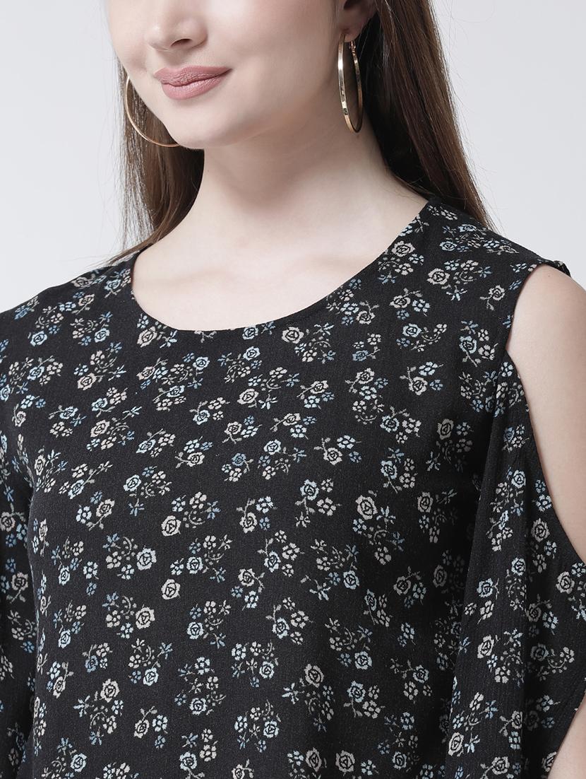 cold shoulder floral top - 15944613 - Zoom Image - 5