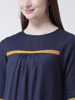 lace insert bell sleeved top - 15944615 - Standard Image - 5
