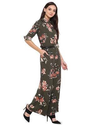 roll up sleeved floral jumpsuit - 15945361 - Standard Image - 2