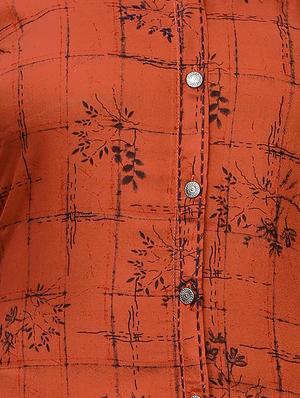 printed straight kurta - 15945446 - Standard Image - 4