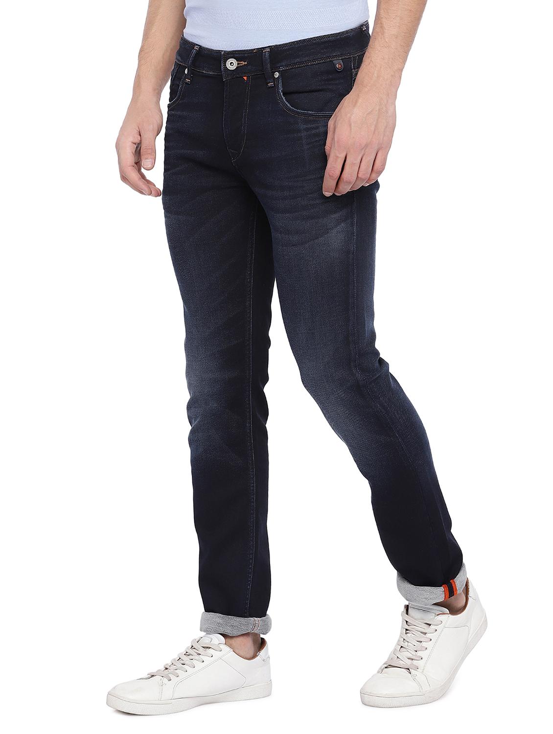 blue cotton washed jeans - 15945510 - Zoom Image - 2