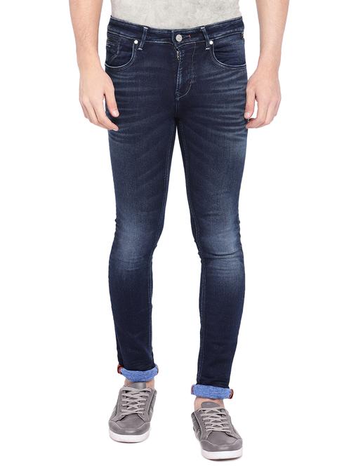 blue cotton washed jeans - 15945518 - Standard Image - 1