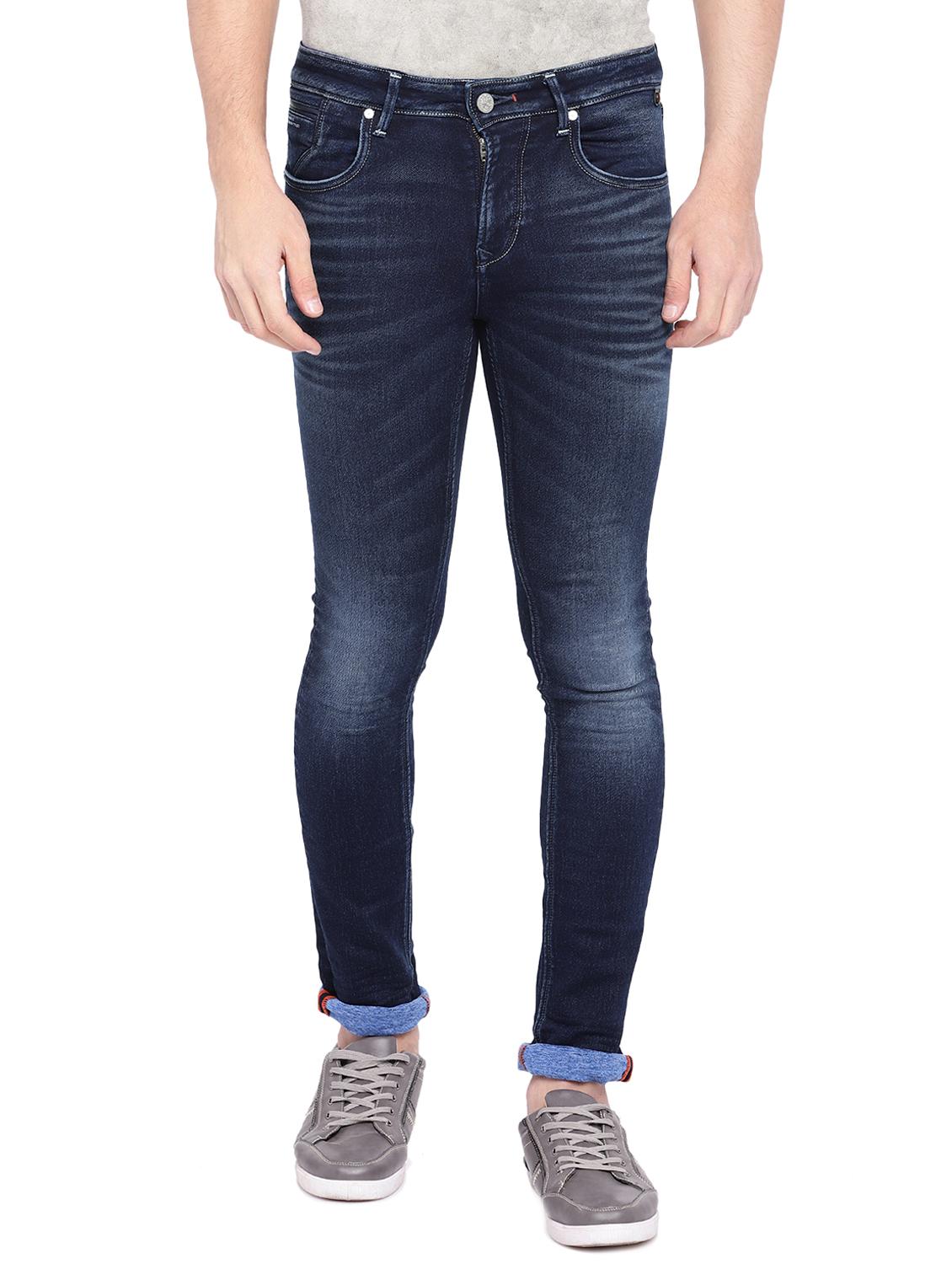 blue cotton washed jeans - 15945518 - Zoom Image - 1