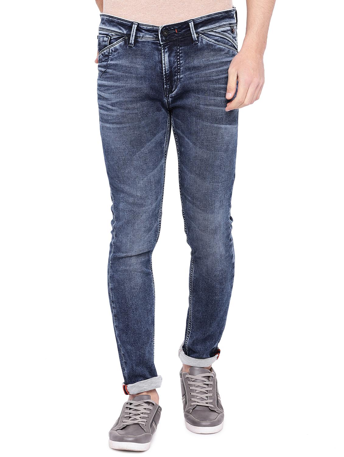 blue cotton washed jeans - 15945519 - Zoom Image - 1